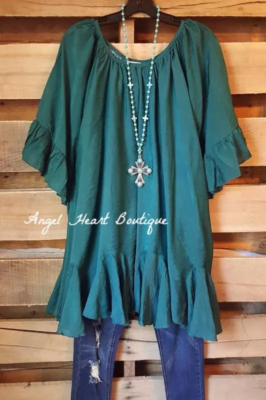 AHB EXCLUSIVE: The It Girl Oversized Loose Fitting Tunic - Teal