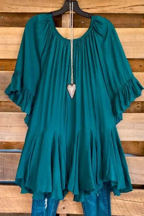 AHB EXCLUSIVE: The It Girl Oversized Loose Fitting Tunic - Teal