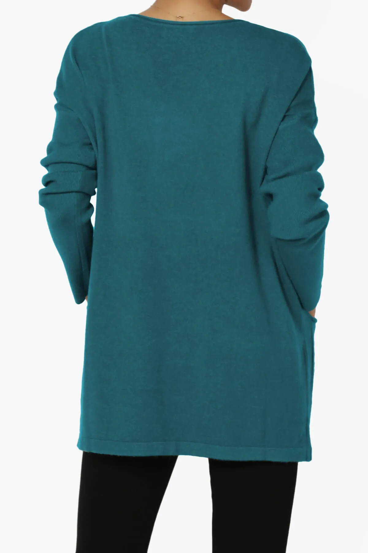 Brecken Pocket Long Sleeve Soft Knit Sweater Tunic