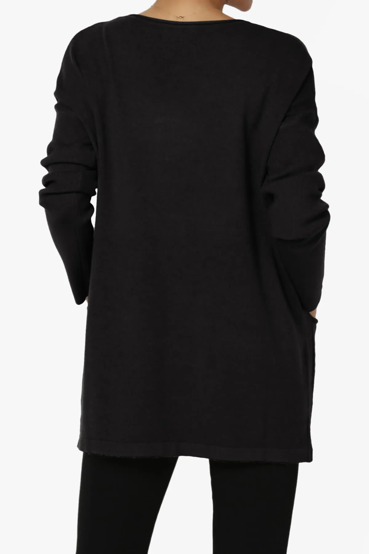 Brecken Pocket Long Sleeve Soft Knit Sweater Tunic