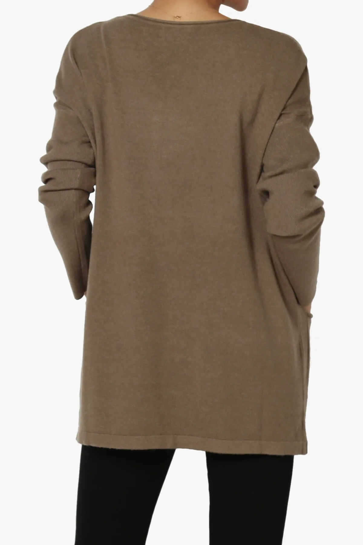 Brecken Pocket Long Sleeve Soft Knit Sweater Tunic