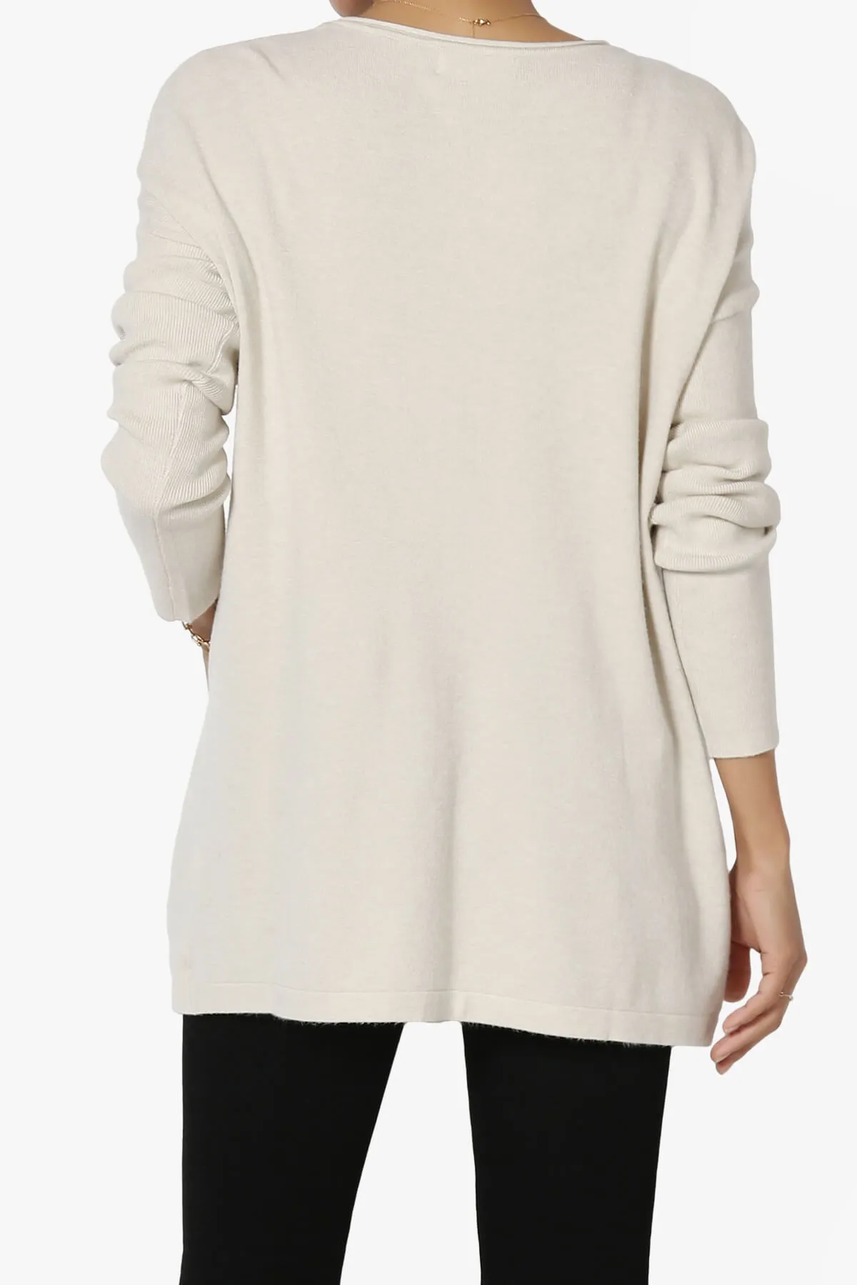 Brecken Pocket Long Sleeve Soft Knit Sweater Tunic