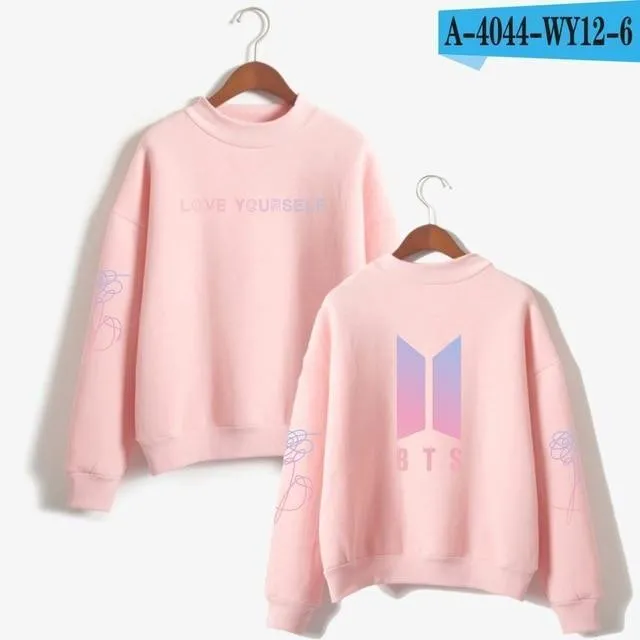 BTS  Love Yourself k pop Women Hoodies Sweatshirts