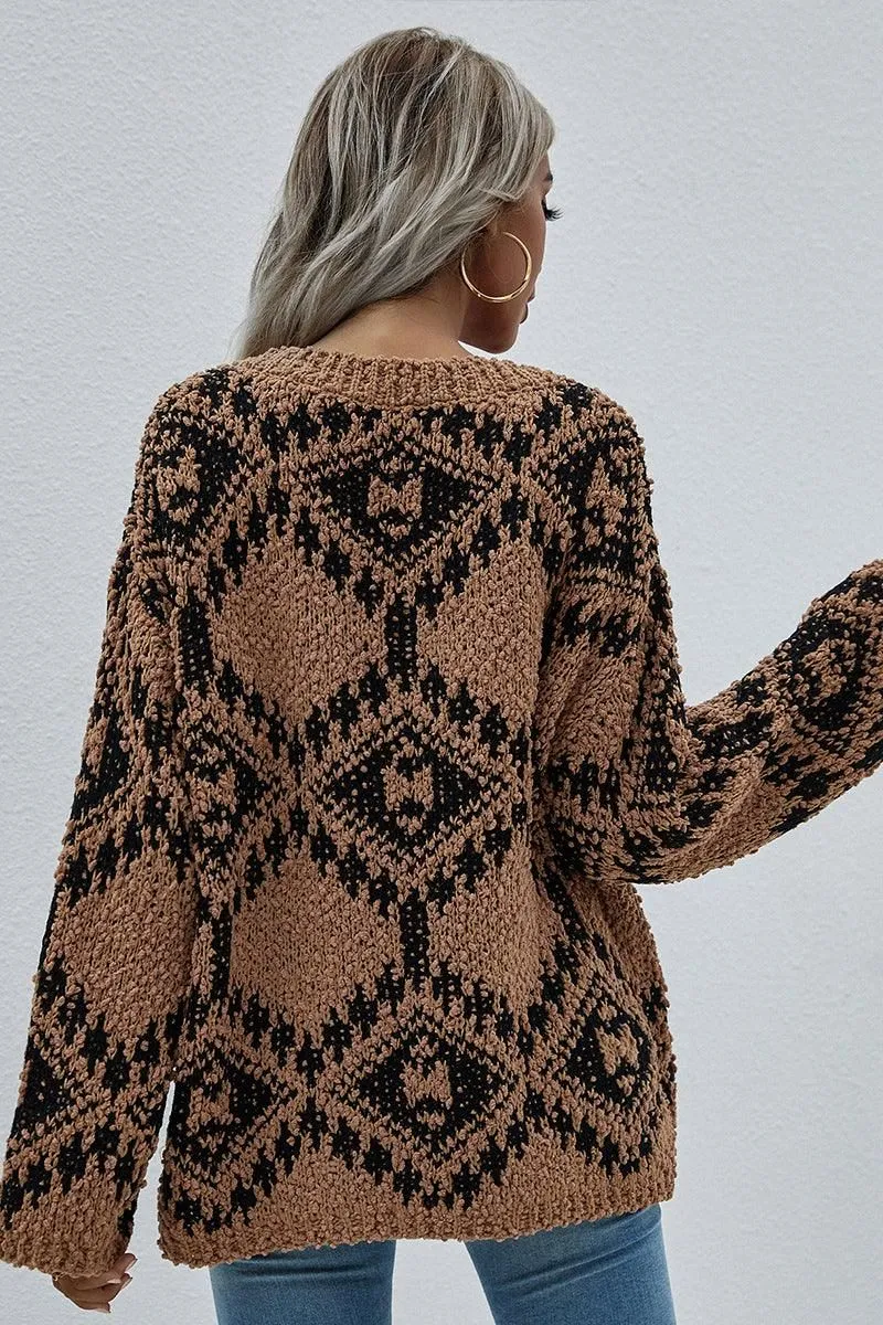 DEEP V NECK KNIT