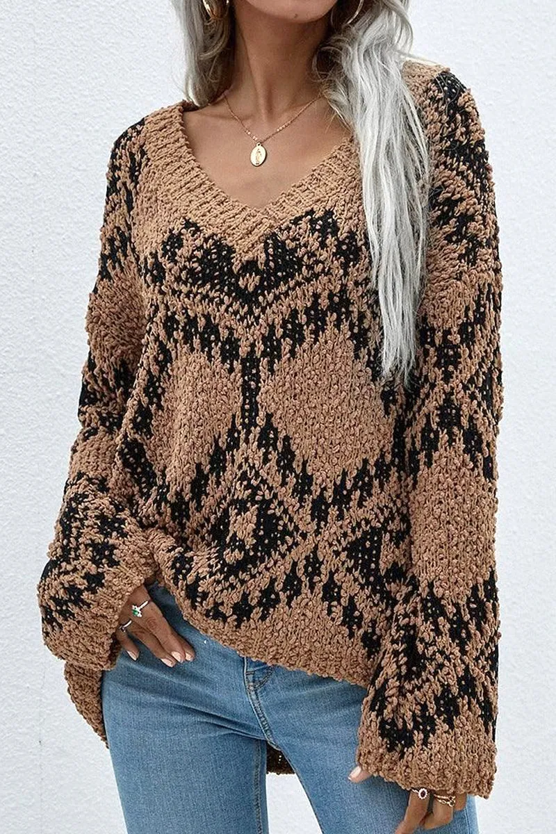 DEEP V NECK KNIT