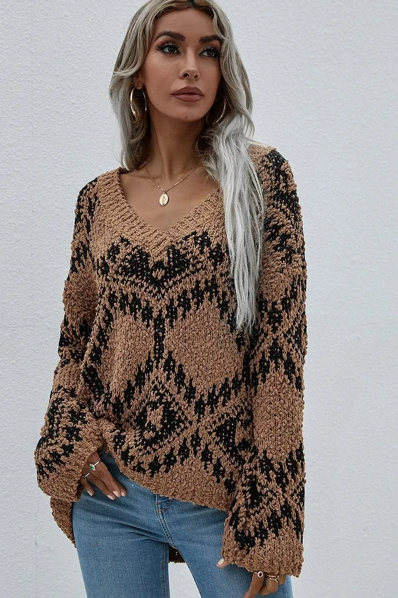 DEEP V NECK KNIT