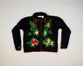 Entangled In Holly-Small Christmas Sweater