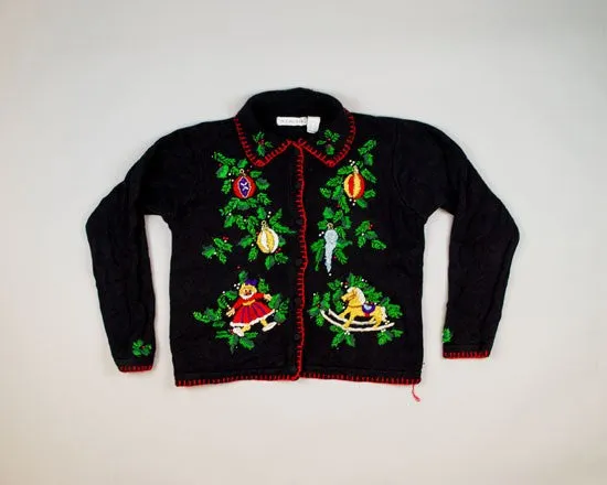 Entangled In Holly-Small Christmas Sweater