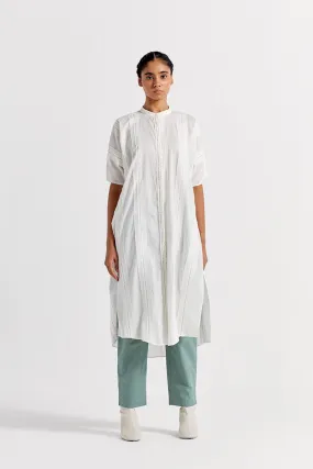 Frayed Edged Tunic - White