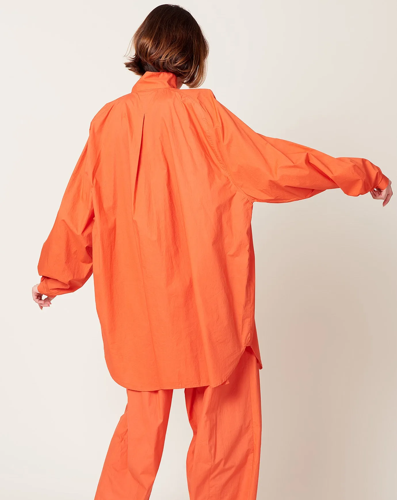 Joan Oversized Tunic in Rouge Orange