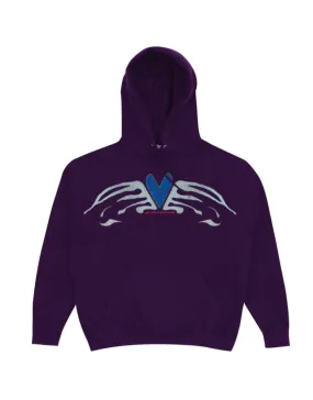 Limosine Heart Wings Hood Dark Purple