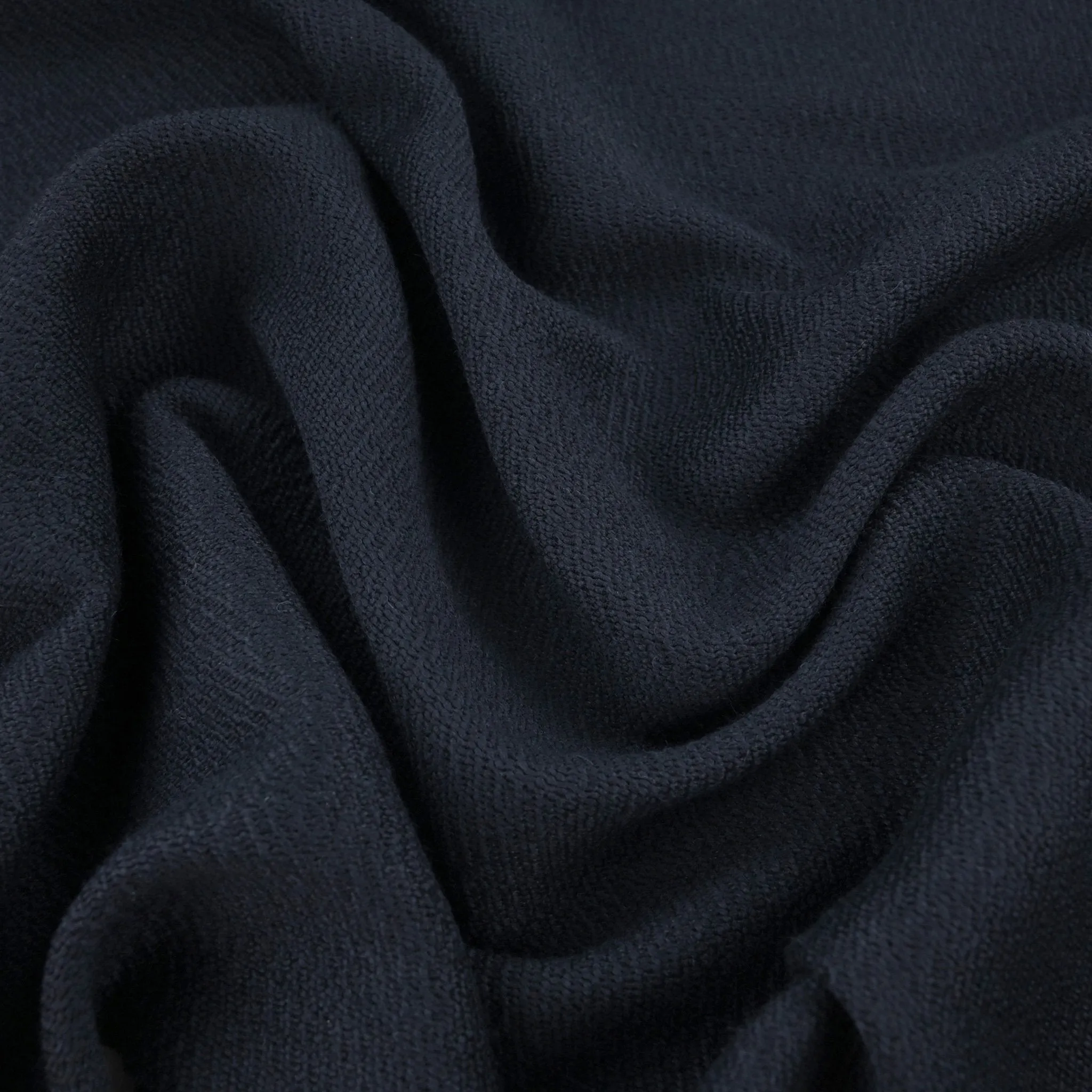 Midnight Textured Wool Fabric 96866