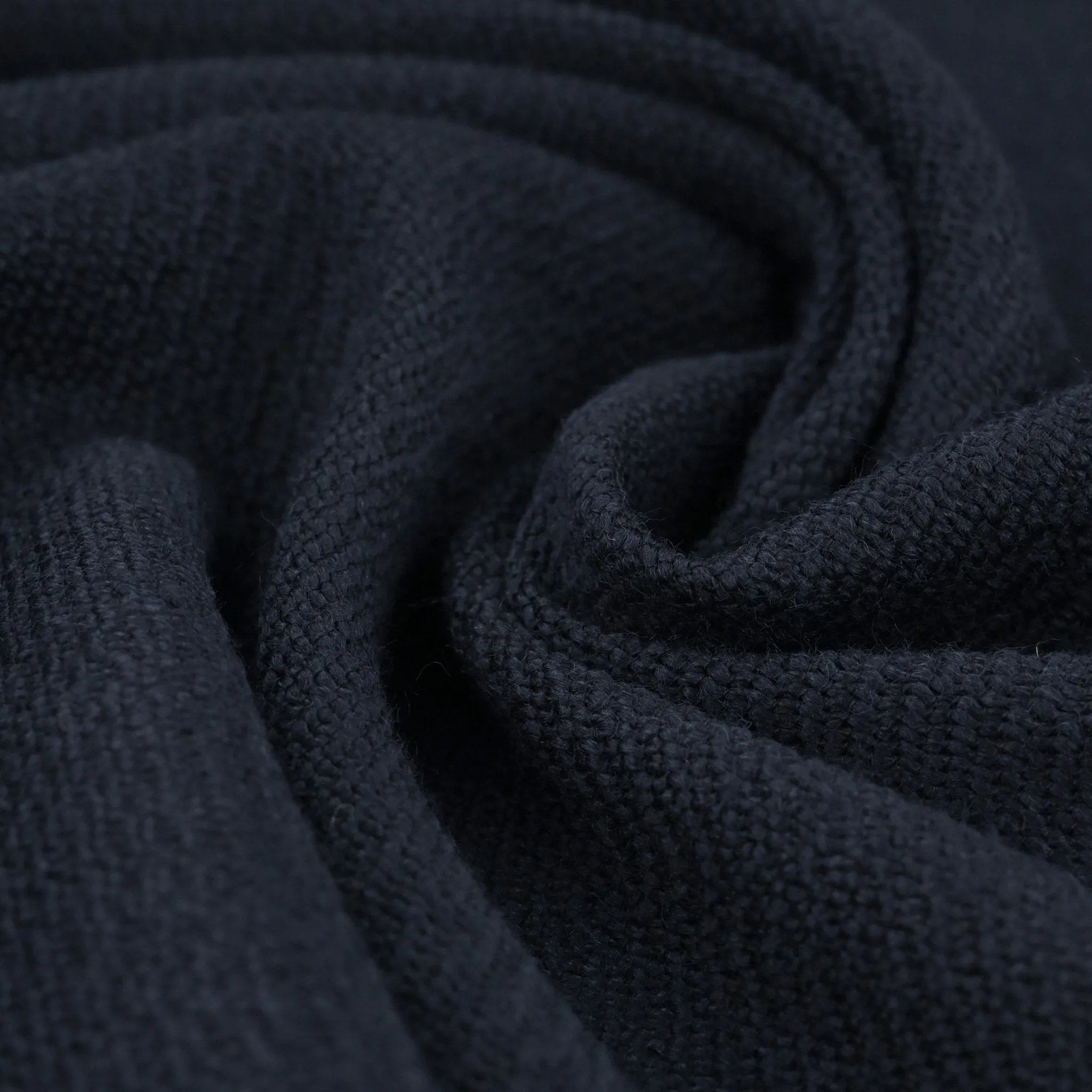 Midnight Textured Wool Fabric 96866