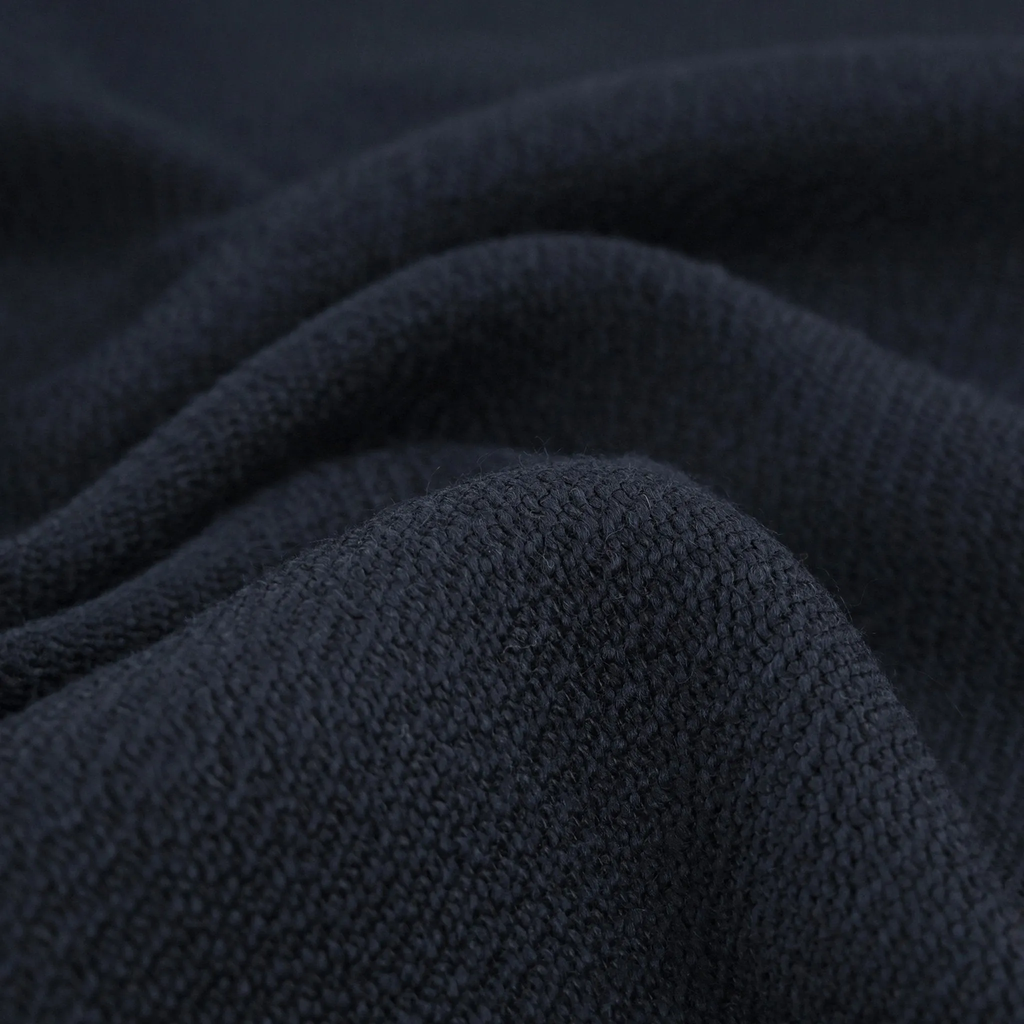 Midnight Textured Wool Fabric 96866