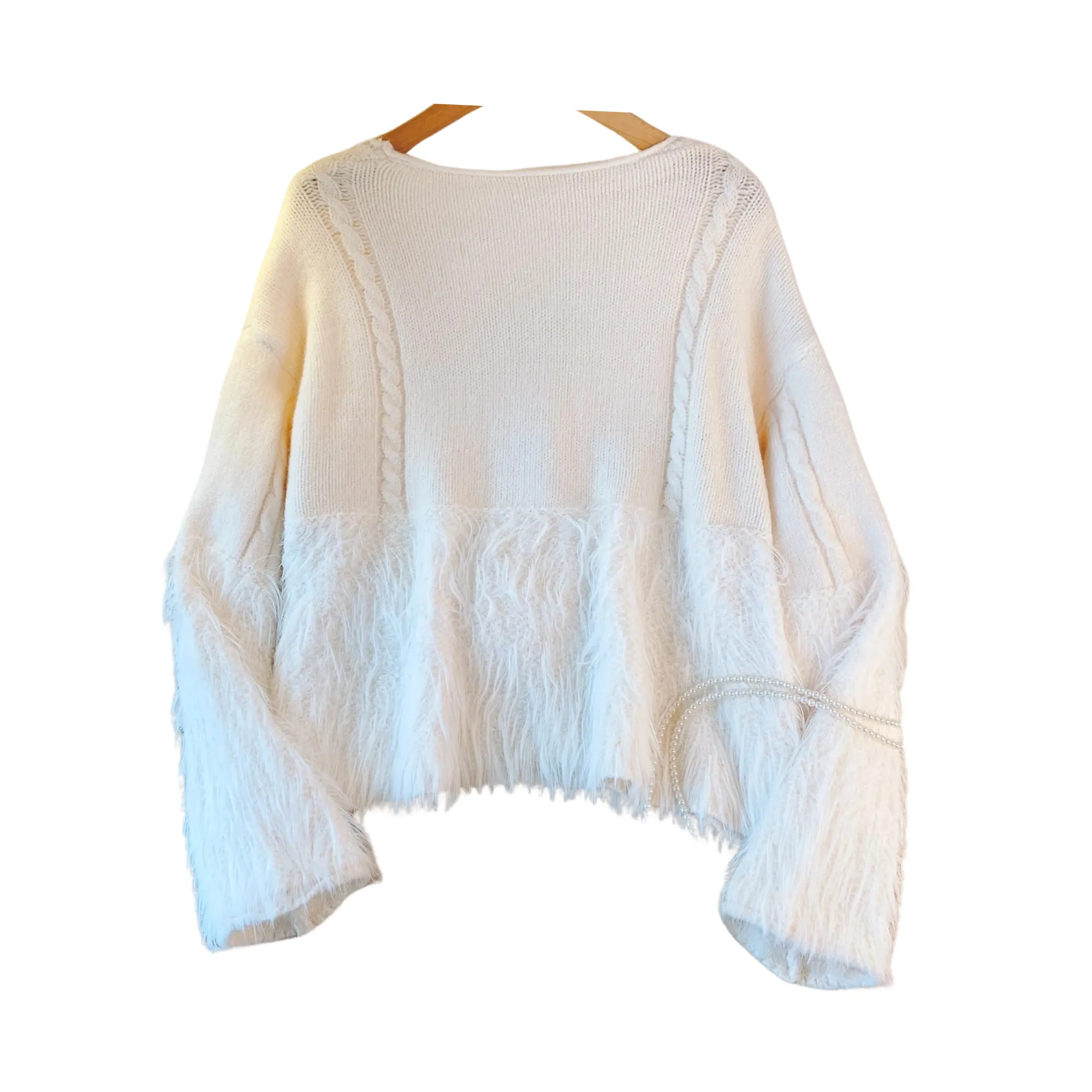 Pre Order:  Double Breasted Feather Cardigan Sweater