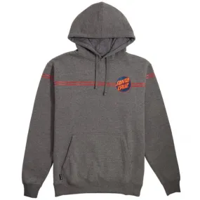 Santa Cruz Other Dot Wrap Stripes Pullover Hooded Mens Sweatshirt - Heather Grey