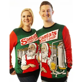 Santa's Craft Shop | Ugly Christmas Sweater For Men & Women | Unisex Sizing