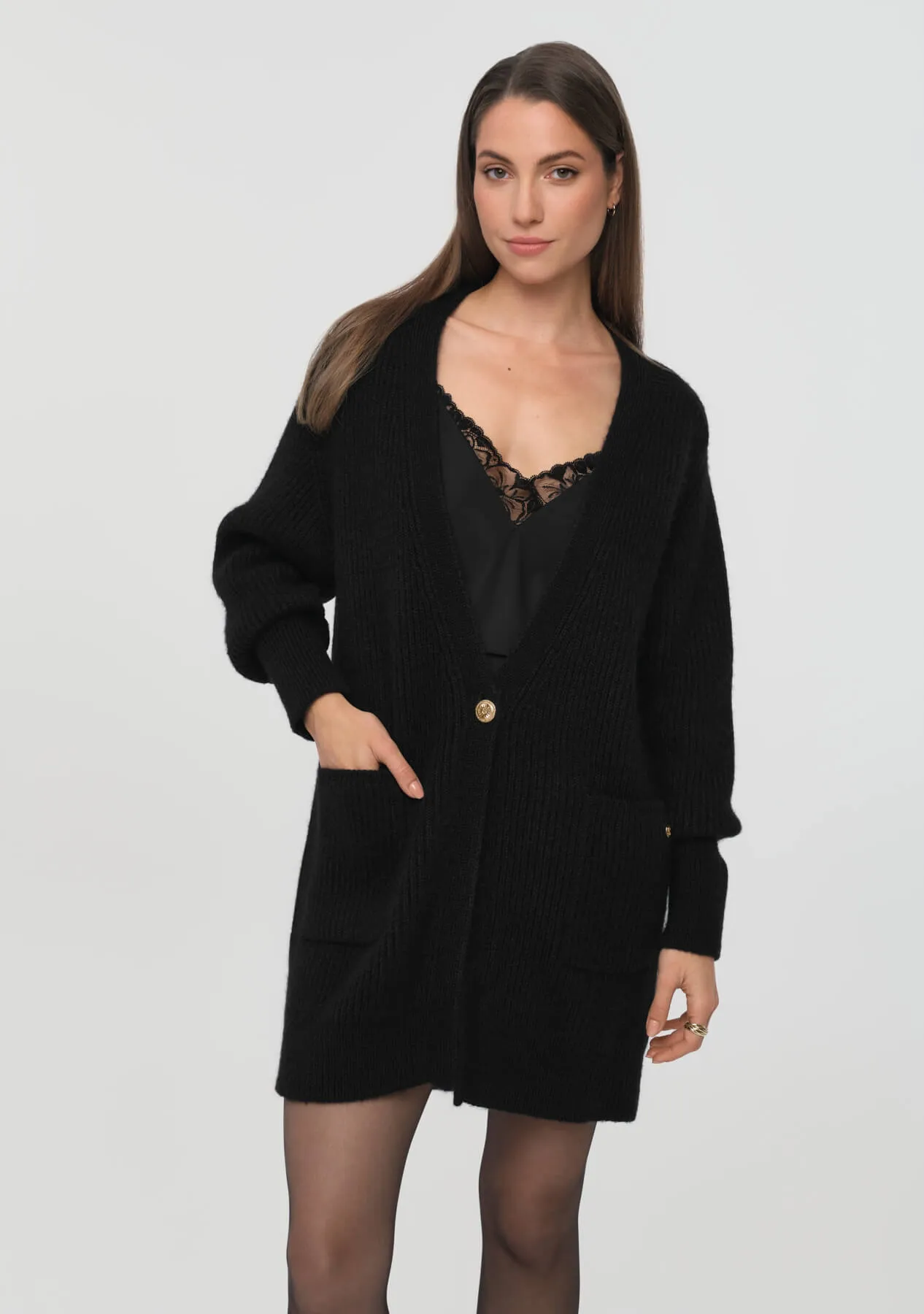 SARIEL Cardigan black