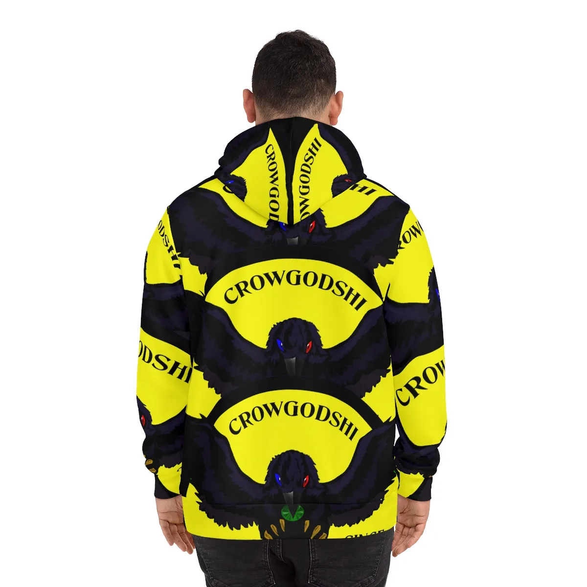 Special Edition Crowgodshi Designer Hoodie, YELLOW LOGO