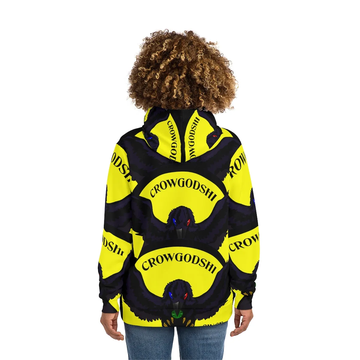 Special Edition Crowgodshi Designer Hoodie, YELLOW LOGO