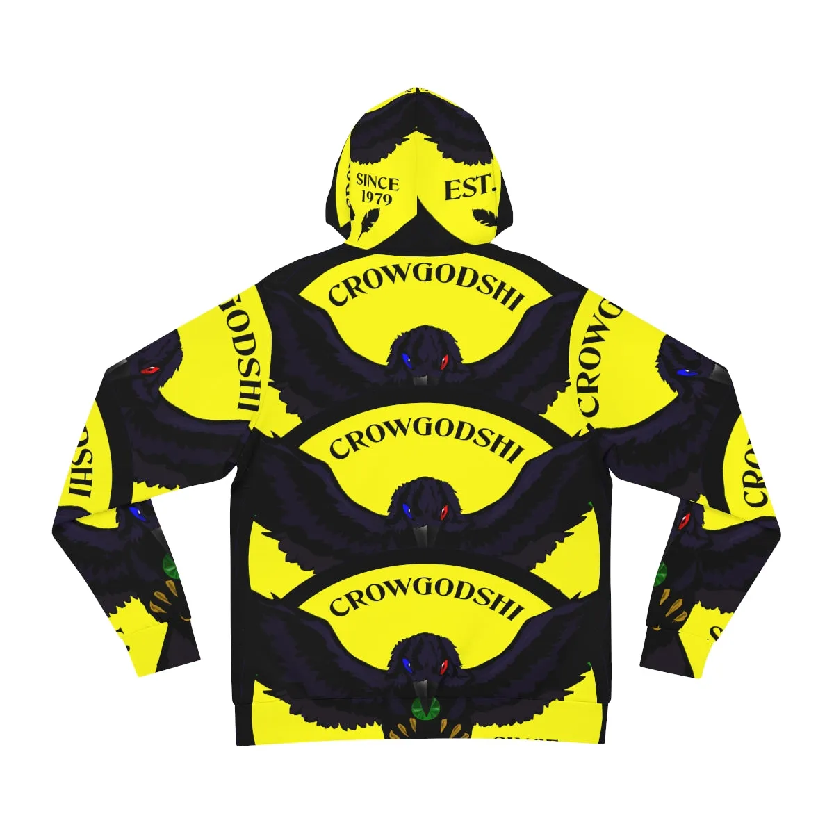 Special Edition Crowgodshi Designer Hoodie, YELLOW LOGO