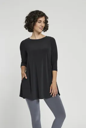 Sympli 3/4 Sleeve Trapeze Tunic - Style 23155-2