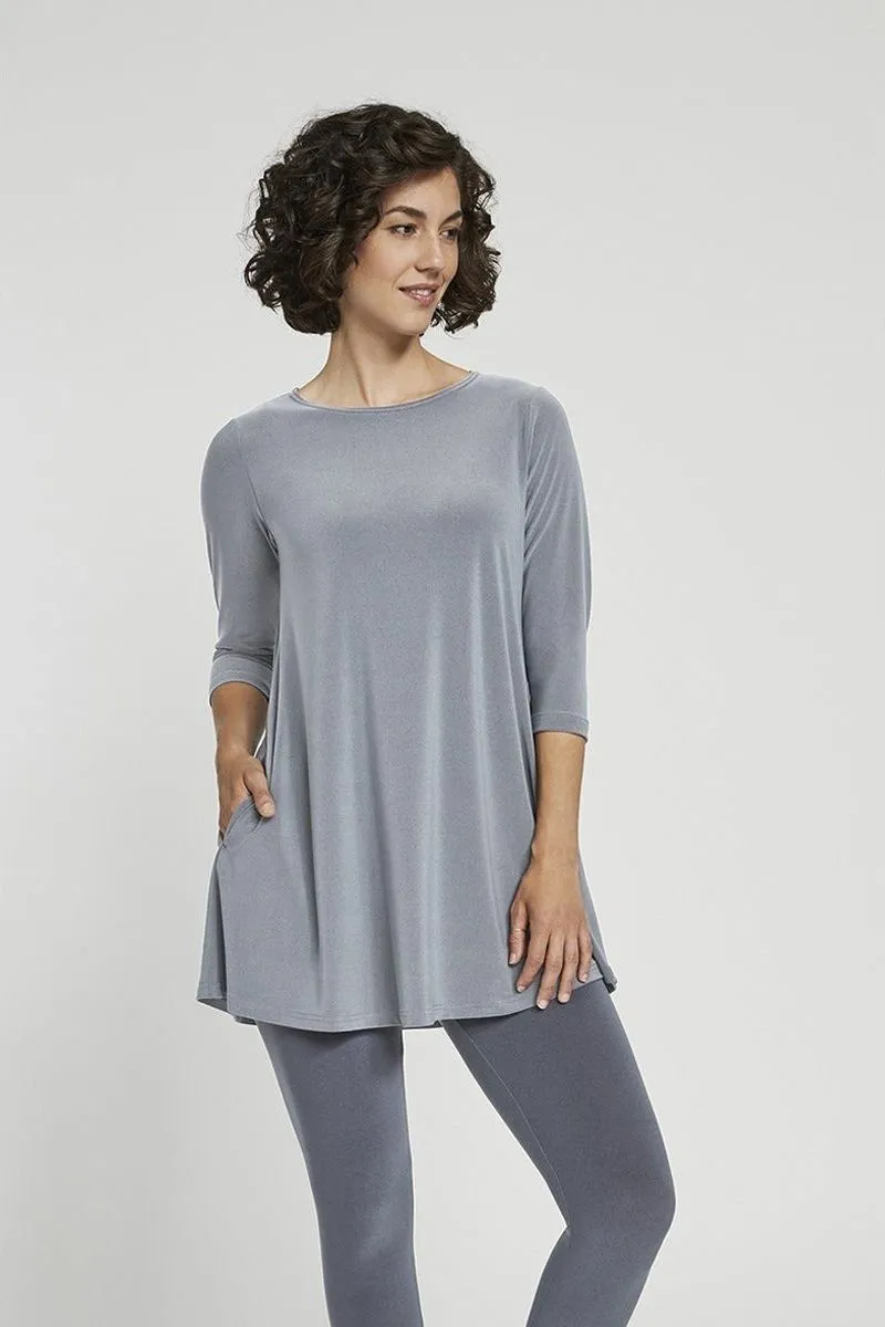 Sympli 3/4 Sleeve Trapeze Tunic - Style 23155-2