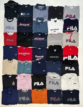 Vintage Fila/Reebok sweatshirts and hoodies 35 piece