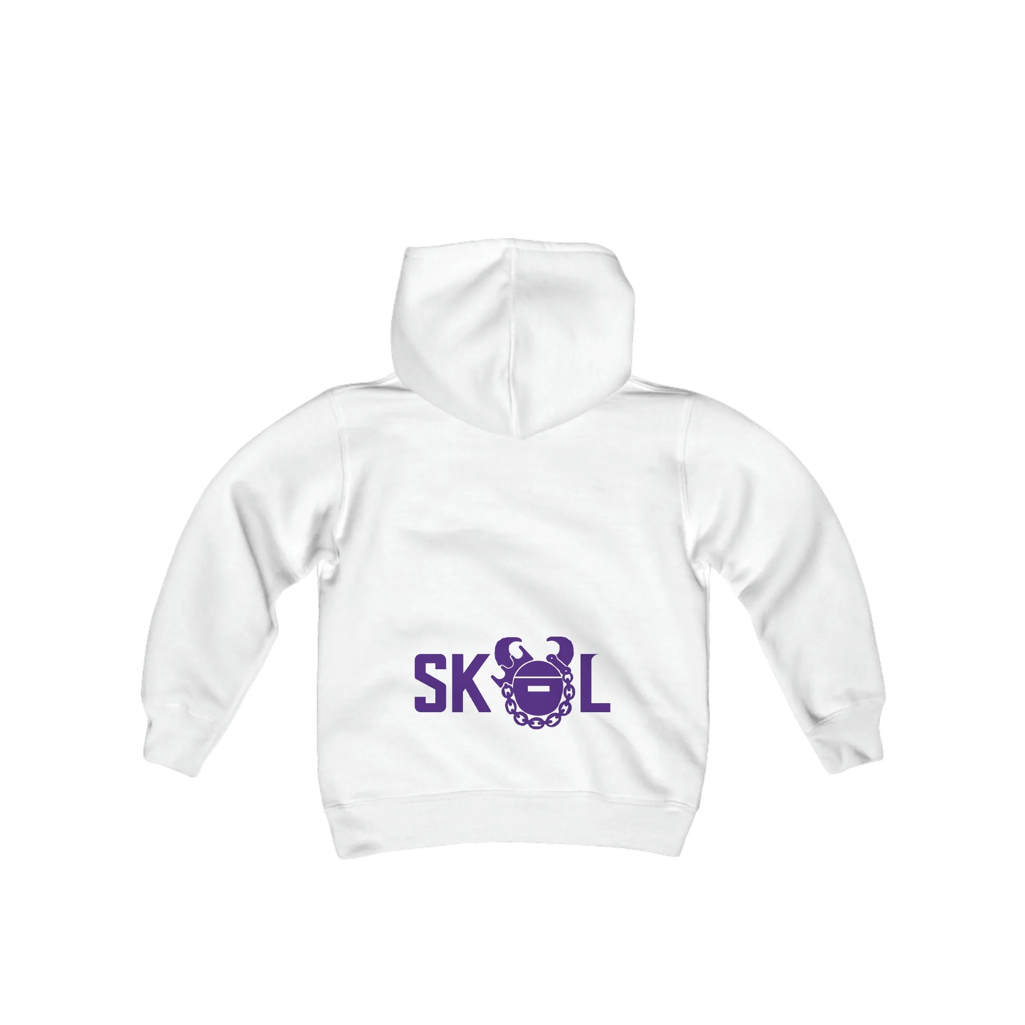 Youth Heavy Blend Hoodie - FANtastic - Winter Whiteout