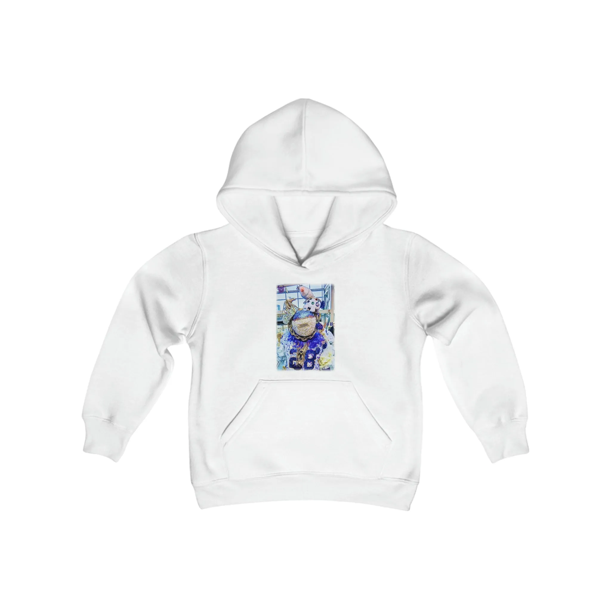 Youth Heavy Blend Hoodie - FANtastic - Winter Whiteout