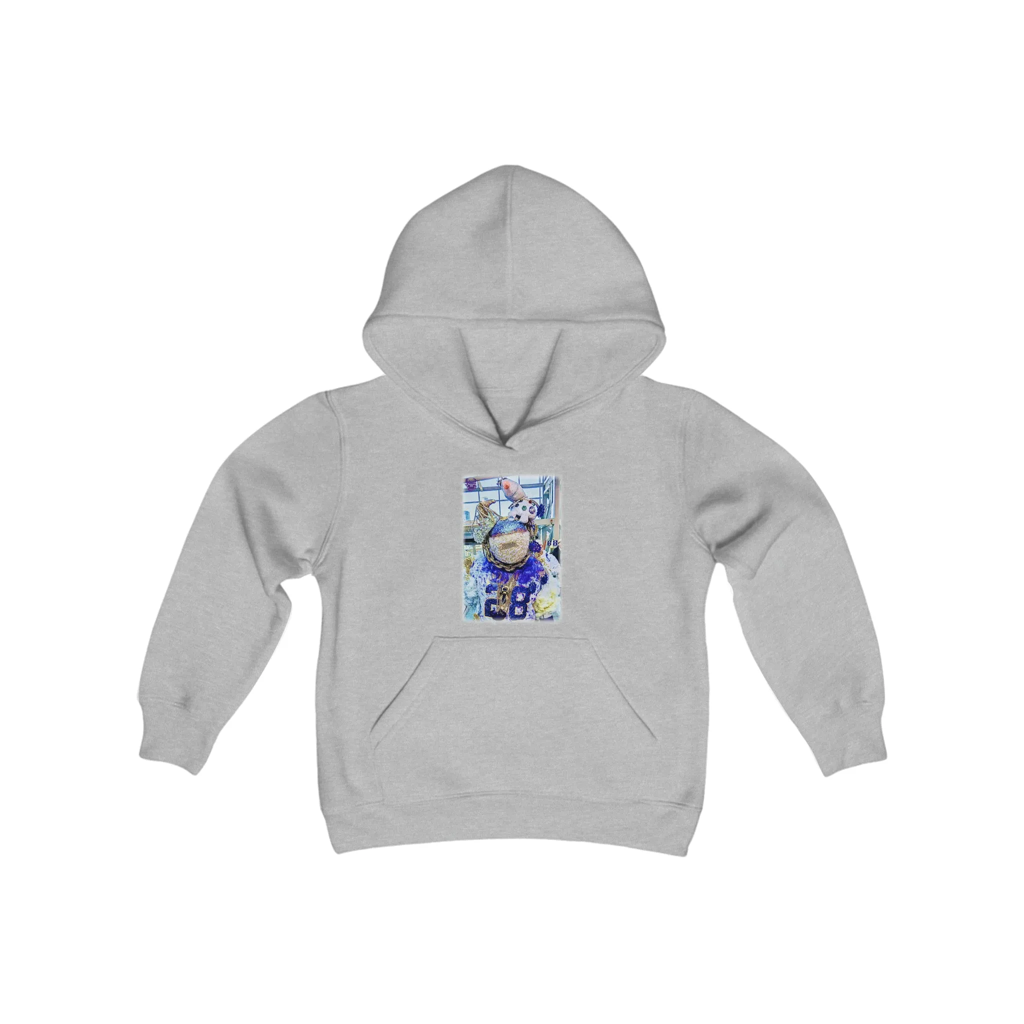 Youth Heavy Blend Hoodie - FANtastic - Winter Whiteout