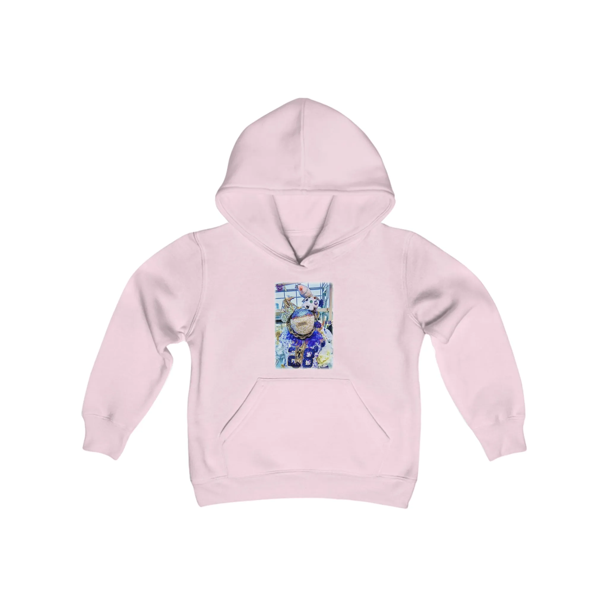 Youth Heavy Blend Hoodie - FANtastic - Winter Whiteout